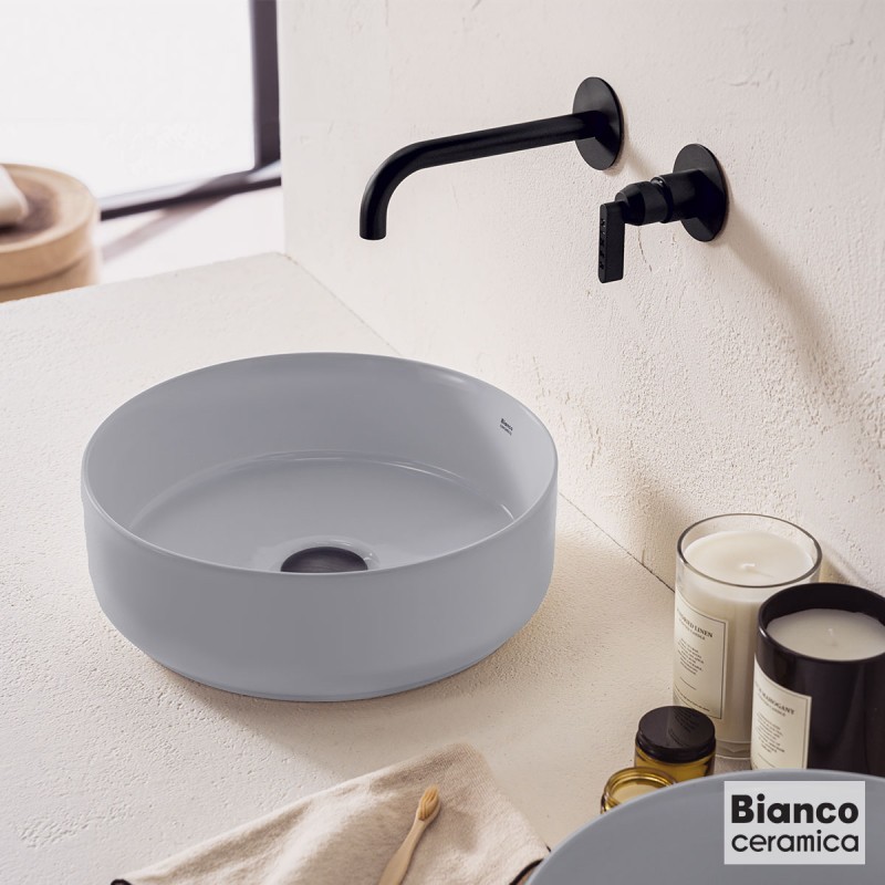 Νιπτήρας επιτραπέζιος Ø36cm 33036 Etna Bianco Ceramica