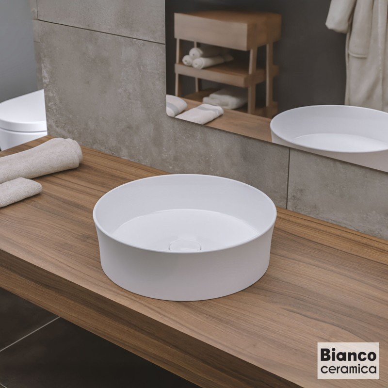 Νιπτήρας επιτραπέζιος Ø38cm 34780-300 Elvira Bianco Ceramica Νιπτήρας επιτραπέζιος Ø38cm 34780-300 Elvira Bianco Ceramica