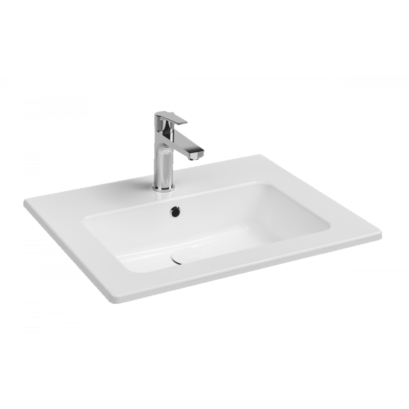 Νιπτήρας επικαθήμενος Flat 46 Bianco Ceramica