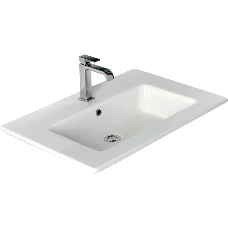 Νιπτήρας επικαθήμενος Flat 46 Bianco Ceramica