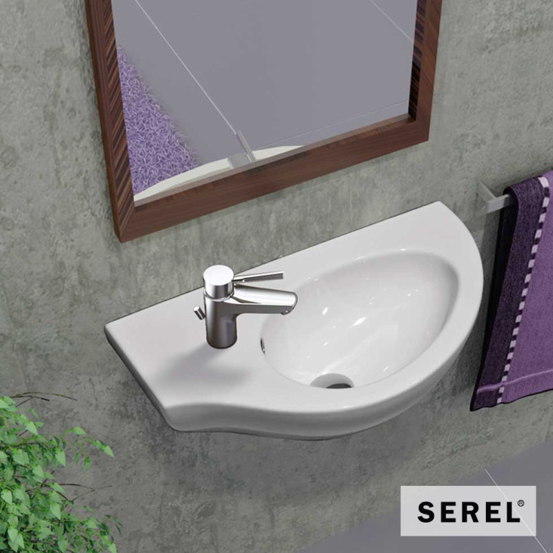 Νιπτήρας κρεμαστός 57x32cm Serel