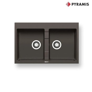 Νεροχύτης 78x50cm Pyragranite Sparta 2B Pyramis