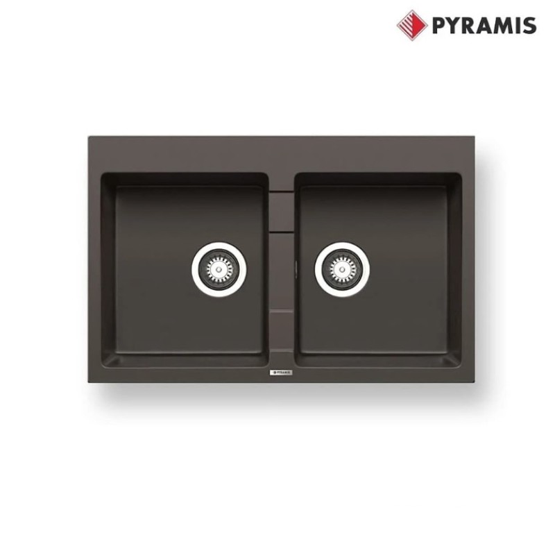 Νεροχύτης 78x50cm Pyragranite Sparta 2B Pyramis