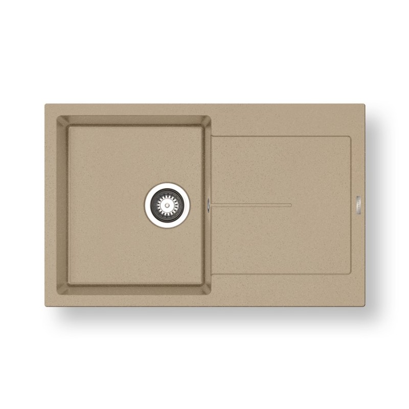 Νεροχύτης 79x50cm Pyragranite Ithaka 1B 1D Pyramis