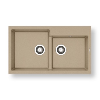 Νεροχύτης 86x50cm Pyragranite Ithaka 1 3/4B Pyramis