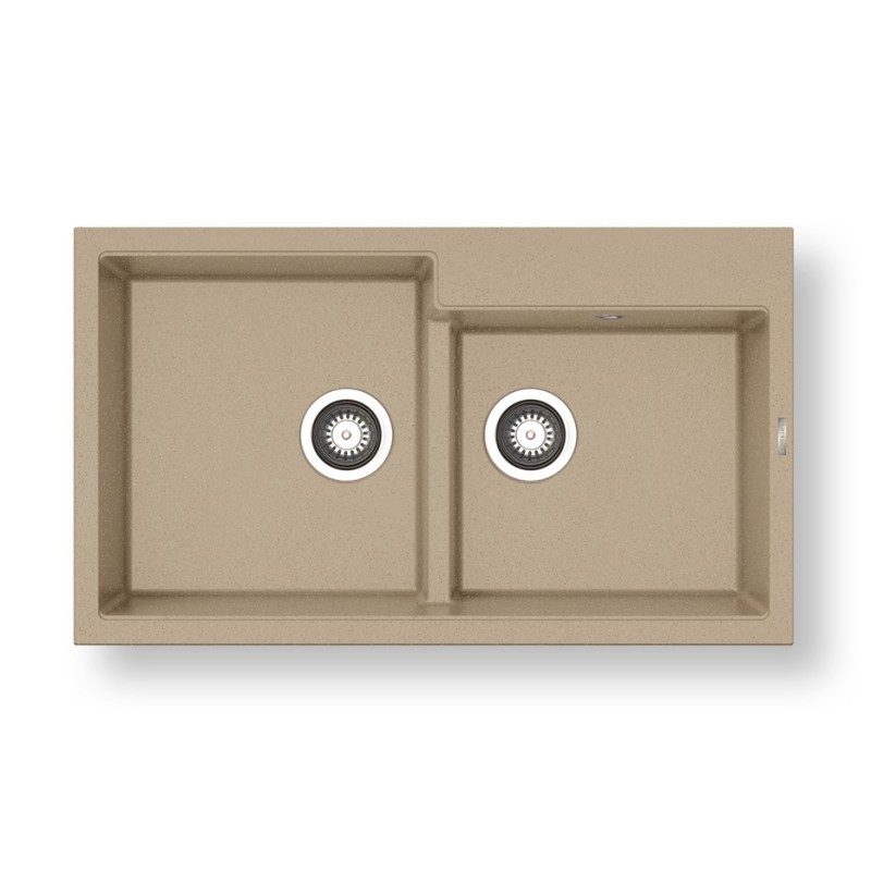 Νεροχύτης 86x50cm Pyragranite Ithaka 1 3/4B Pyramis