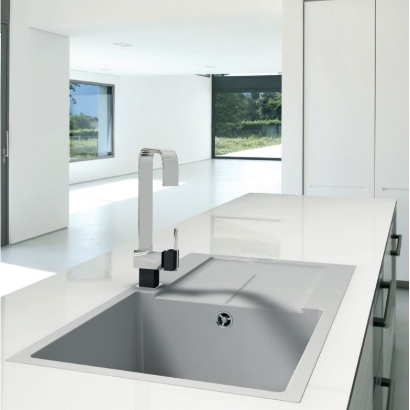 Νεροχύτης 79x50cm Pyragranite Ithaka 1B 1D Pyramis