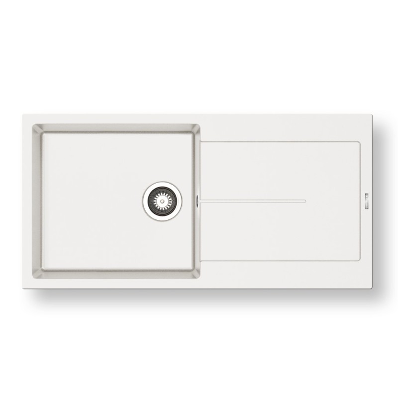 Νεροχύτης 100x50cm Pyragranite Ithaka Plus 1B 1D Pyramis