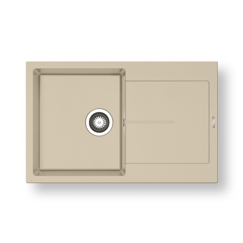 Νεροχύτης 79x50cm Pyragranite Ithaka 1B 1D Pyramis