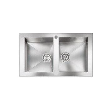 Νεροχύτης 86x50cm 2VR Punto Quadra 10904 Sanitec