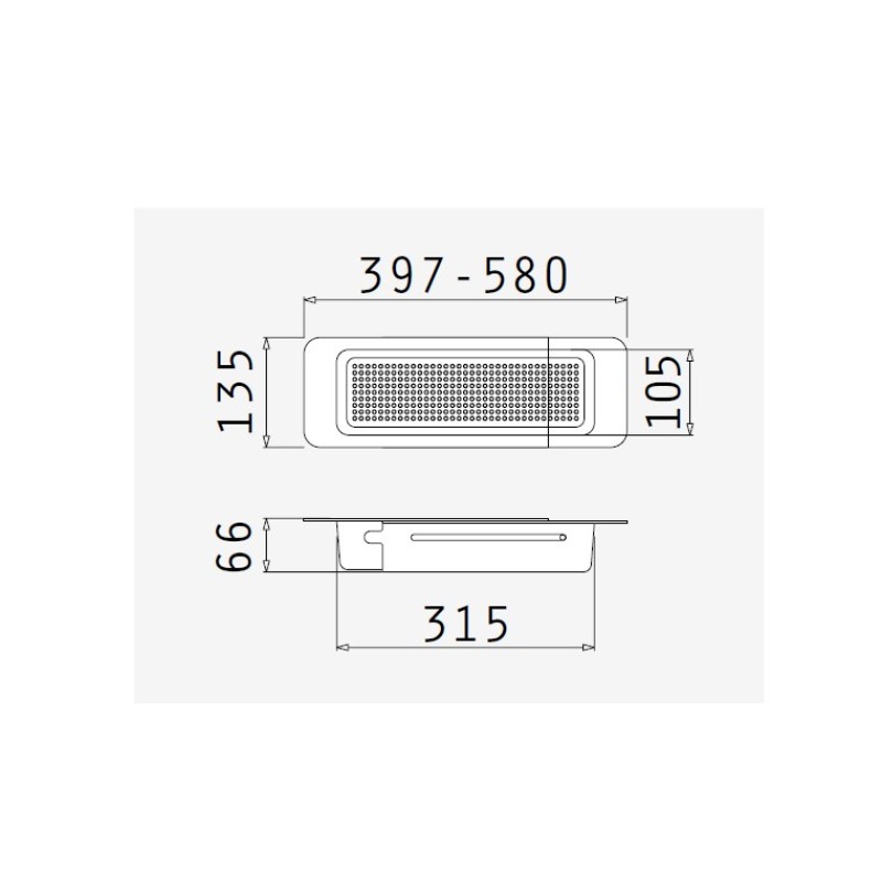 Τηλεσκοπικό στραγγιστήρι 39,7-58x13,5cm 525011501 Pyramis
