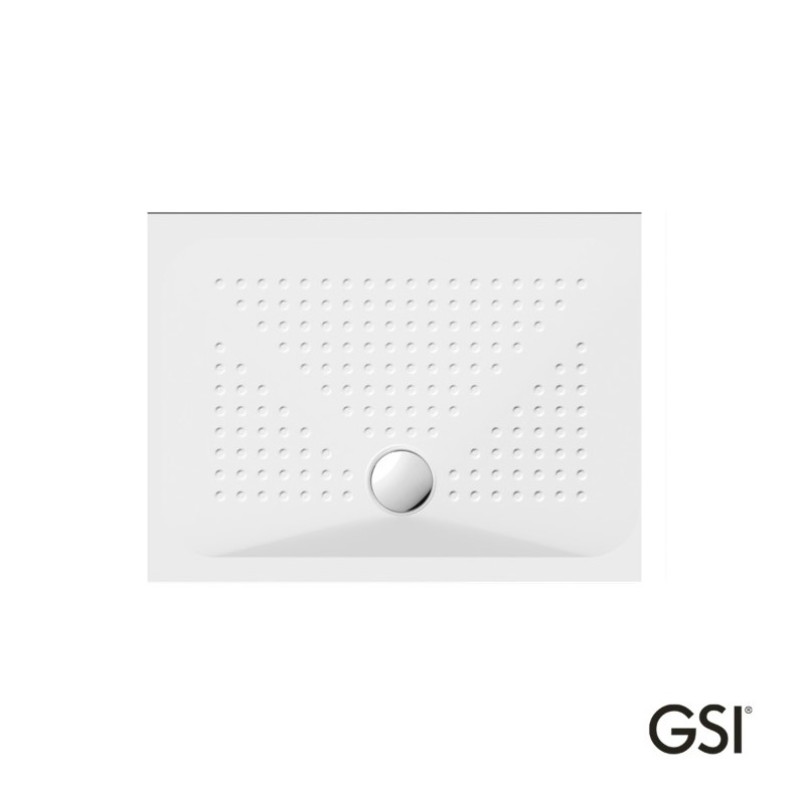 Ντουζιέρα παραλληλόγραμμη 90x70cm από πορσελάνη 470907-300 Slim GSI