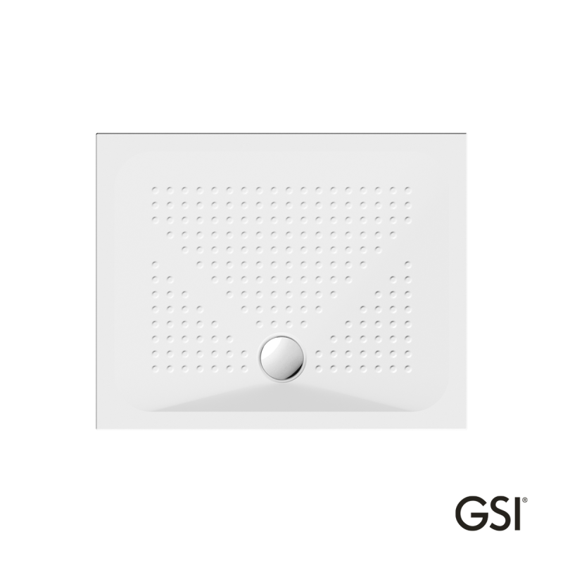 Ντουζιέρα παραλληλόγραμμη 100x80cm από πορσελάνη 471008-300 Slim GSI