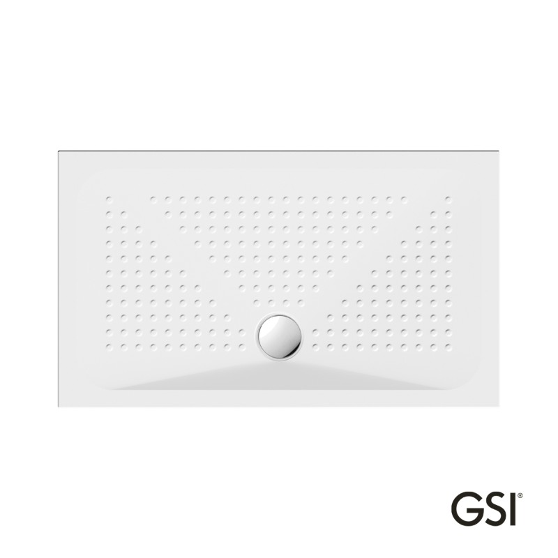 Ντουζιέρα παραλληλόγραμμη 120x70cm από πορσελάνη 471207-300 Slim GSI