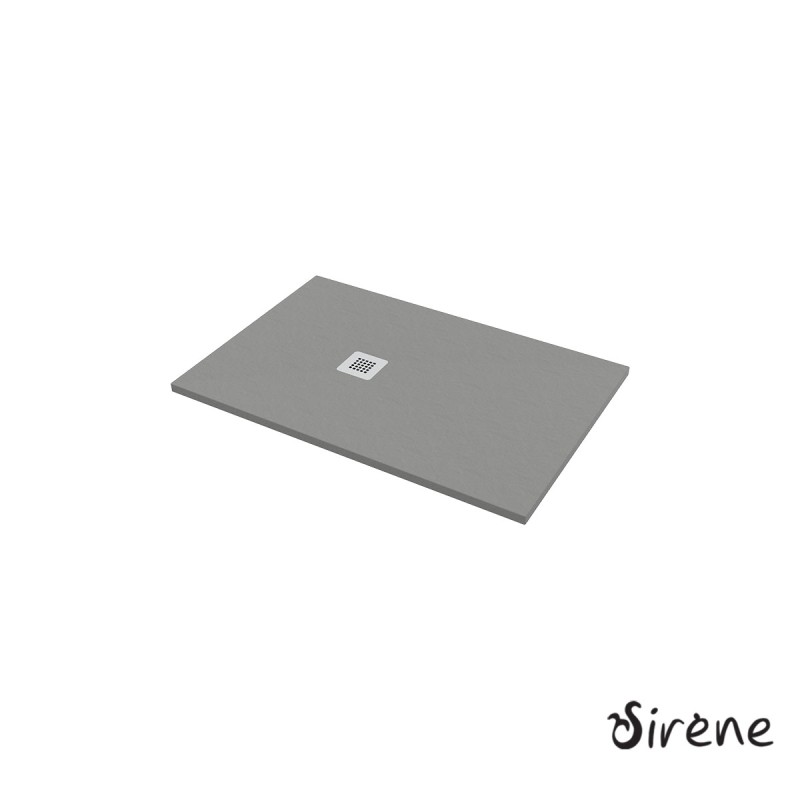 Ντουζιέρα παραλληλόγραμμη 120x80cm από χυτό μάρμαρο S12080 Slate Sirene