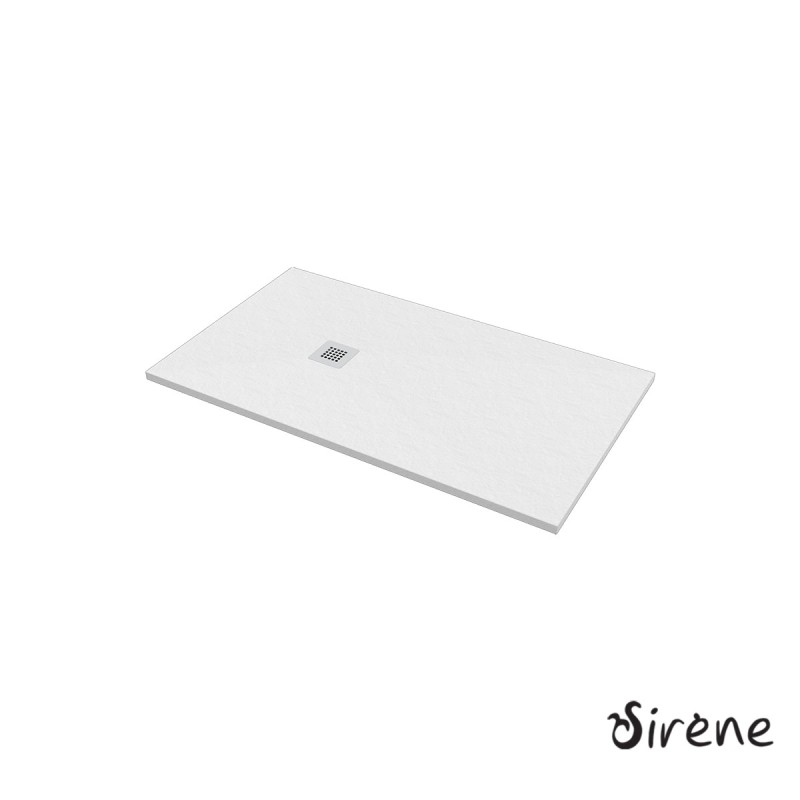 Ντουζιέρα παραλληλόγραμμη 140x80cm από χυτό μάρμαρο S14080 Slate Sirene