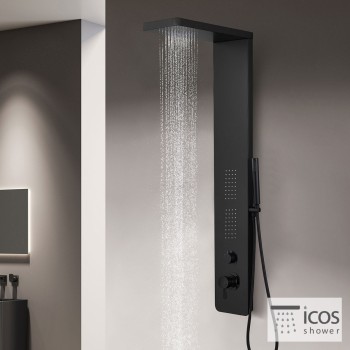 Στήλη ντους-υδρομασάζ εσωτερικού χώρου 3 εξόδων OPRA-400 Icos Shower Στήλη ντους-υδρομασάζ εσωτερικού χώρου 3 εξόδων OPRA-400 Icos Shower