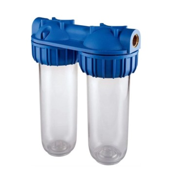 Διπλό φίλτρο νερού κεντρικής παροχής Senior Duplex Plus 3P 1" AFO SX TS Atlas Filtri 