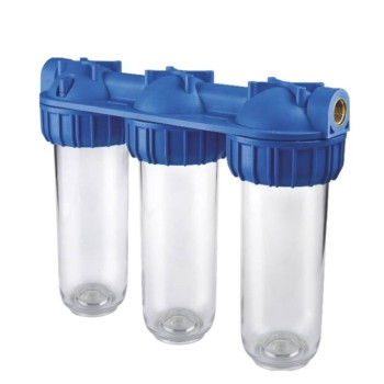 Τριπλό φίλτρο νερού κεντρικής παροχής Senior Triplex Plus 3P 1" AFO SX TS Atlas Filtri  