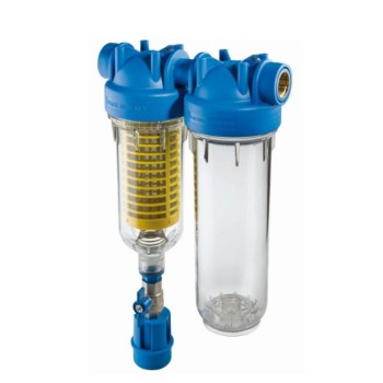 Αυτοκαθαριζόμενο διπλό φίλτρο νερού Hydra Duo με ανοξείδωτη σίτα RAH 90m 1'' Atlas Filtri