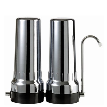 Φίλτρο νερού άνω πάγκου διπλό χρωμέ Atlas Filtri