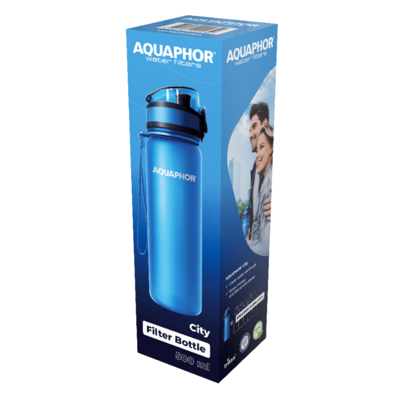 Παγούρι νερού 500 ml με φίλτρο City Bottle Blue 
