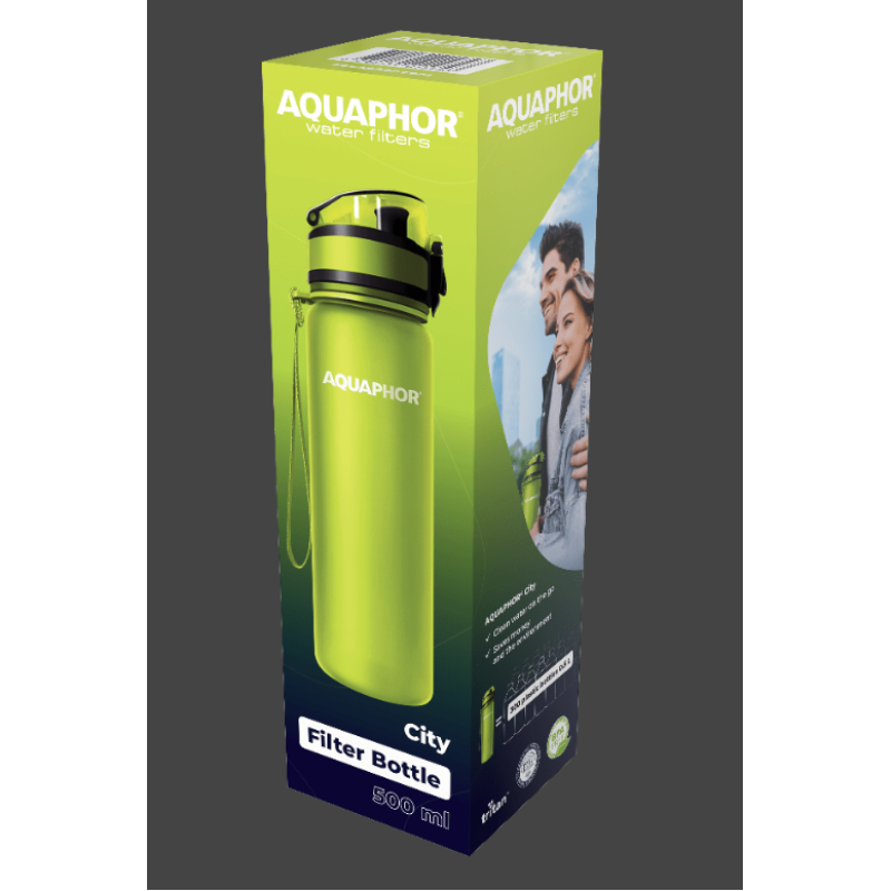 Παγούρι νερού 500 ml με φίλτρο City Bottle Green